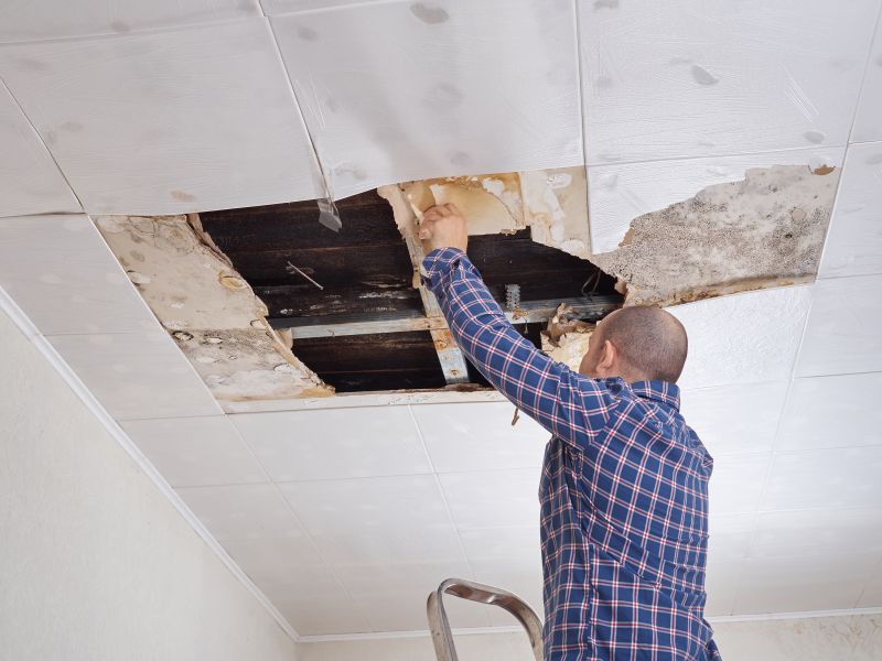 Ceiling Drywall Replacement in Spring